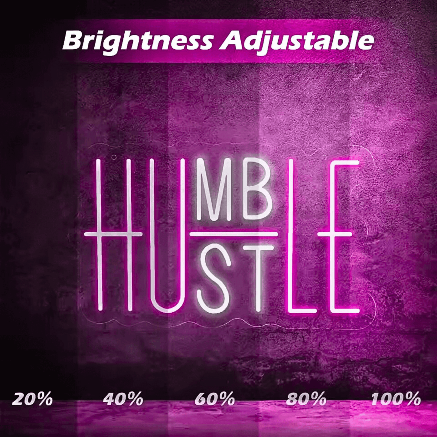 HUSTLE Led Wall Art