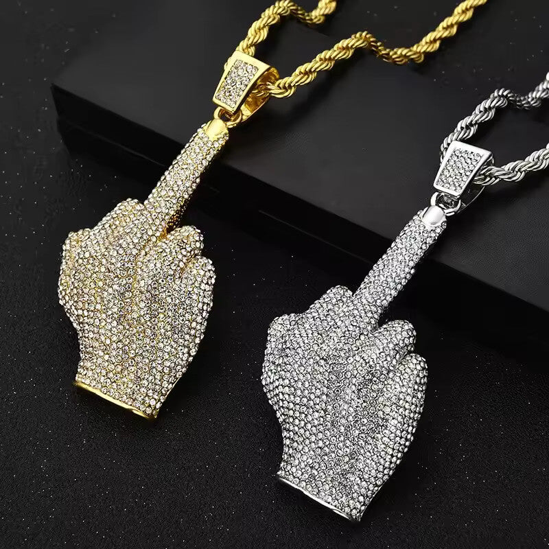 Iced Out Fuck The Norms Necklace