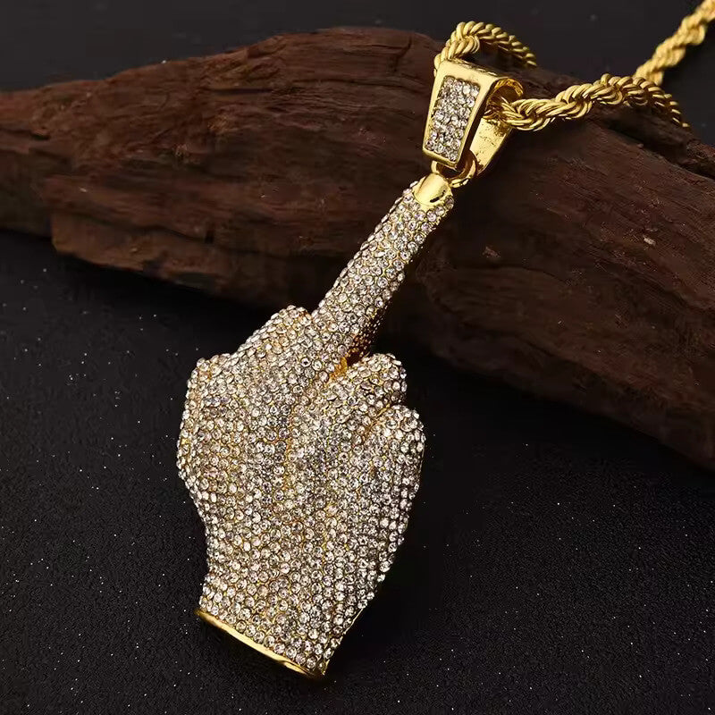 Iced Out Fuck The Norms Necklace