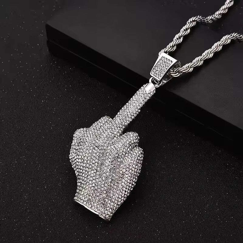 Iced Out Fuck The Norms Necklace