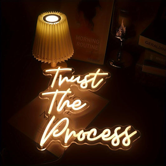 Trust The Process LED decor piece