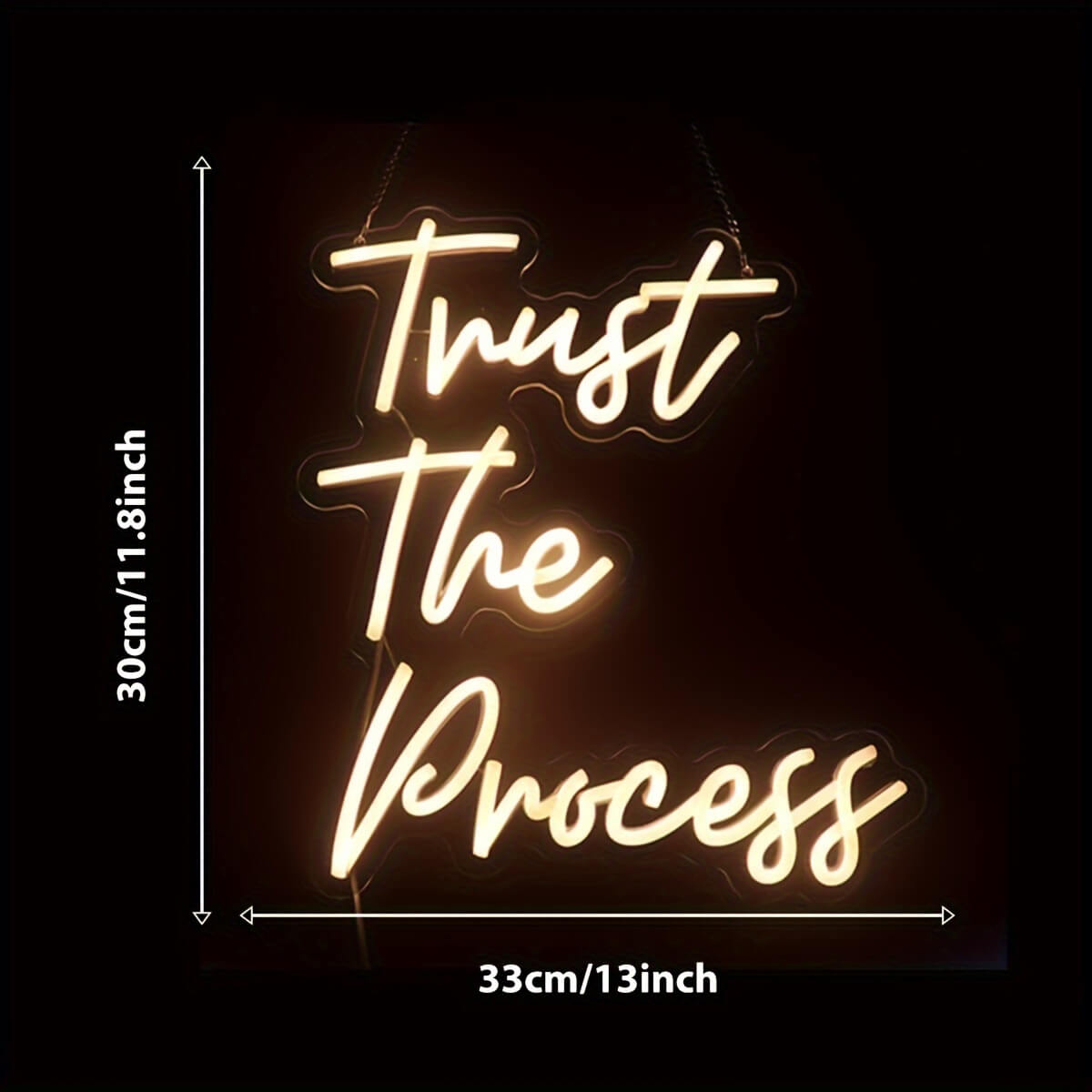 Trust The Process LED decor piece